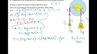 Physics Tutorial: Two masses hanging on pulleys