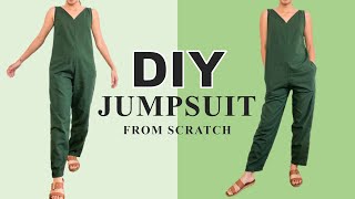 DIYJUMPSUIT from scratch  Jumpsuit month series  Ep 2