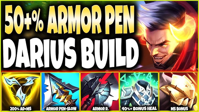 Huf Games on X: Darius - Build e Runas #darius #lol #lolbuild  #leagueoflegends   / X