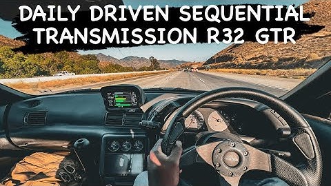 Daily driving a Sequential Transmission on a Skyline R32 GTR