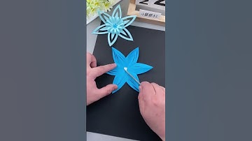 Cutting out beautiful three-dimensional snowflakes with three knives is simple and beautiful. Co