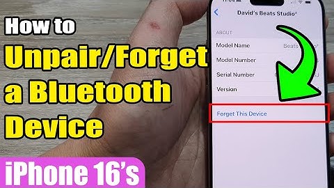 🔗 How to Unpair/Forget a Bluetooth Device on iPhone 16/16 Pro Max | iOS 18 📱
