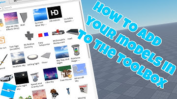 How to Upload Models to the Toolbox in Roblox Studio