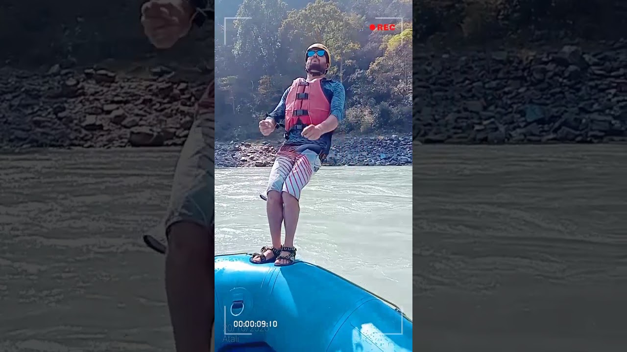 Rafting time Fun enjoy back filp ll 