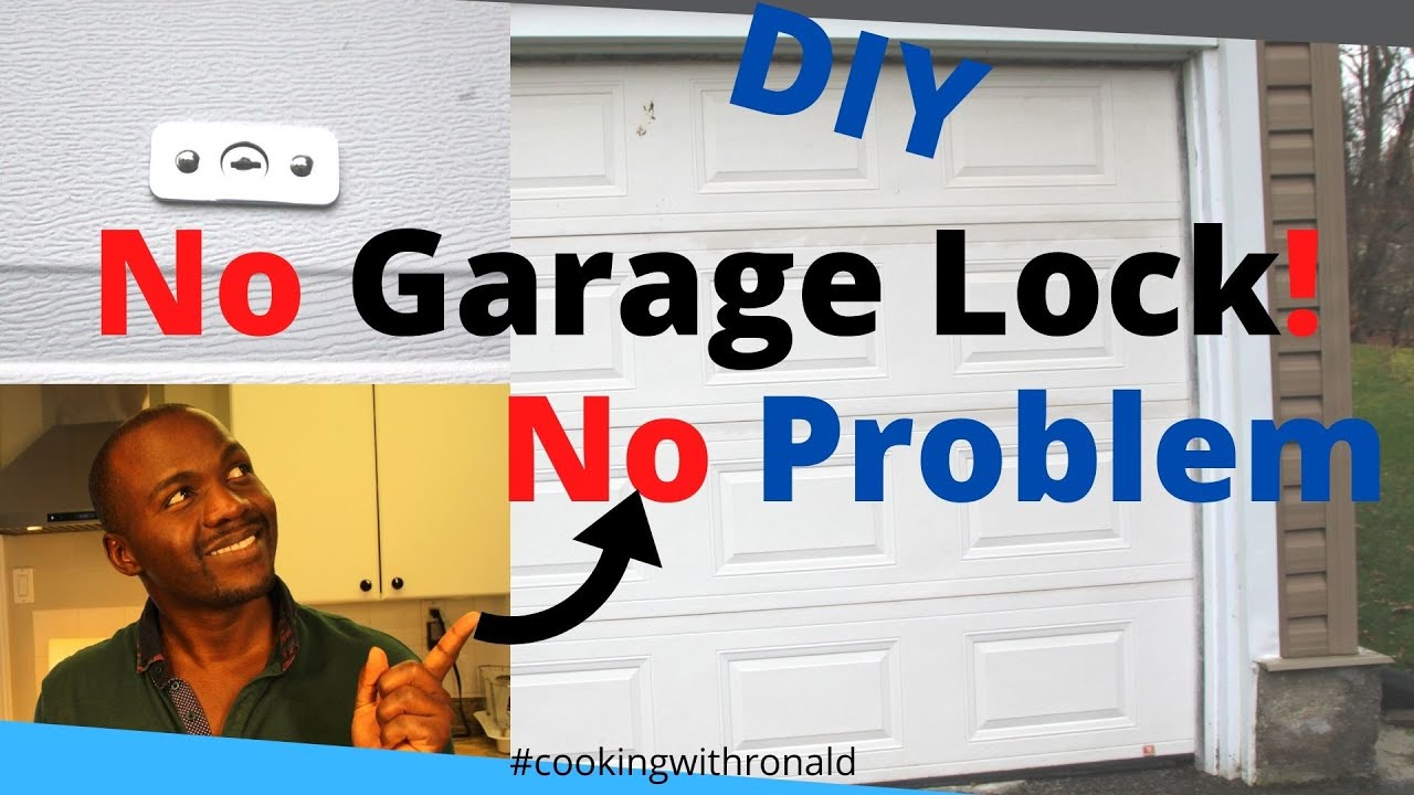 How to Put a Lock on a Garage Door DIY YouTube