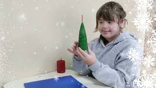 Виготовлення різдвяних свічок із вощини. Учні 8-Б класу