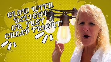 Outdoor String Lights do they light up this pool area?