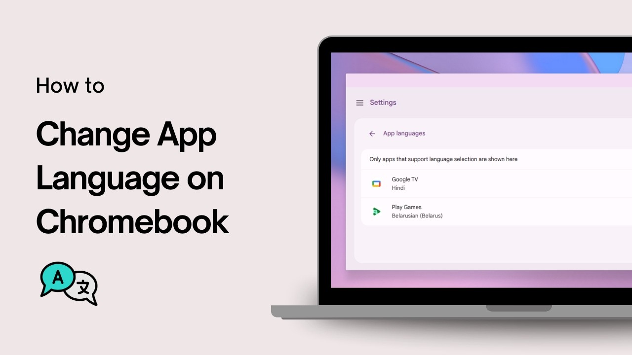 How to Change App Language on Chromebook - YouTube
