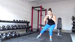 Squatting Toe Taps