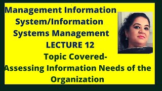 Assessing Information Needs of the Organization | MIS Lecture 12 | Simplle Batra | BBA | GGSIPU/DU