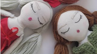 Cute Handmade Rag Doll Tutorial with Free Pattern#diy #doll screenshot 4