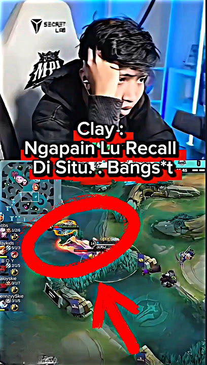Reaksi clay rinz recall depan musuh #rrq