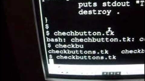 TCL/TK Script with check buttons.