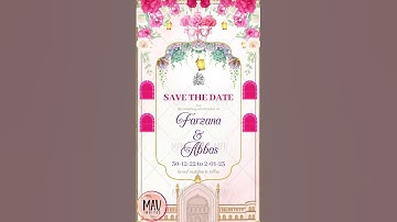 Save The Date Ideas || Floral Save The Dates