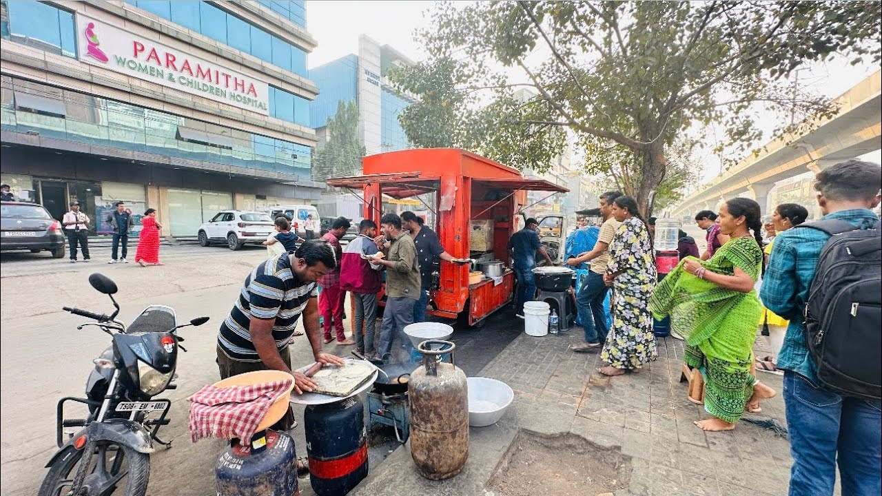 Tasty Morning Breakfast Rush in Kothapet | Sreet Food ASMR