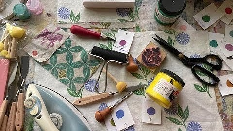 Basic Block Printing Supplies. Block printing at Home Part 1 (with timestamps).
