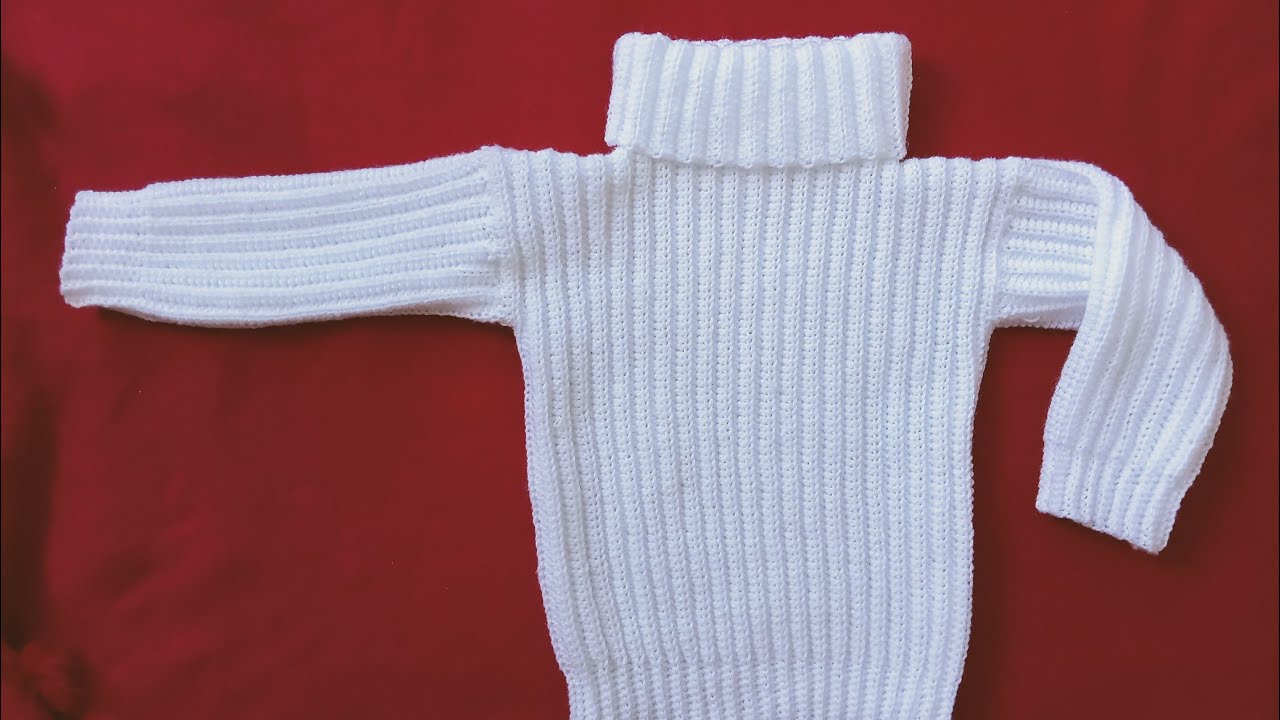 crochet high neck sweater (4year old) (subtitles available)