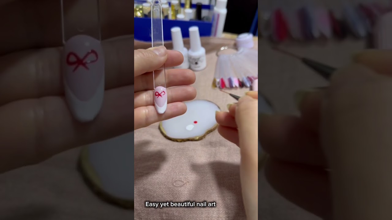 Practice/ nail art tutorial vedio 🥰🎀 
