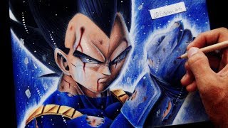 Como dibujar a Vegeta Ultra Instinct / Migatte No Gokui ( PRISMACOLOR ECOLOGICOS ) Dragon Ball Super