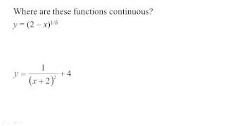 2.5-2 Building Continuous Functions from Continuous Functions