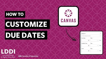 How to Customize Due Dates in Canvas - EdTech Bites