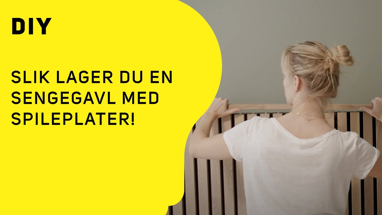 DIY | Slik lager du en sengegavl med spileplater!