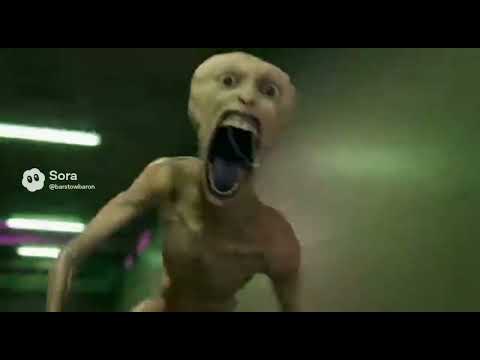 Yelling Creature but it's a horror movie