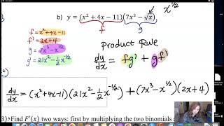MTH 261 Section 1.6 Product Rule Example 1 and 2