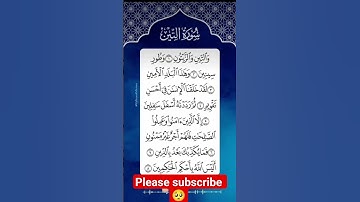 SURAH AT-TIN (سورة التين) 🤍 Egzon Ibrahimi ✨#egzonibrahimi​ #surahattin​
