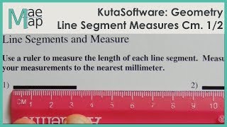 KutaSoftware: Geometry- Line Segment and Measure Cm Part 1