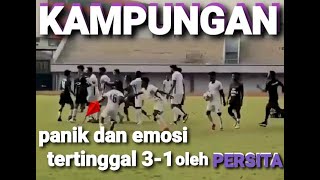Detik-Detik Keributan Pemain Persita dan Persipura