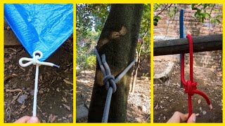 The 10 BEST knots in life | Basic Knots (▶14)