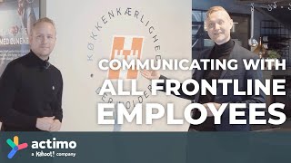 Communicating with all frontline employees at HTH (Nobia) | Actimo
