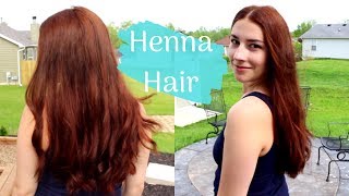 How I Naturally Color My Hair with Henna : Red Henna on Long Medium/Dark Brown Hair