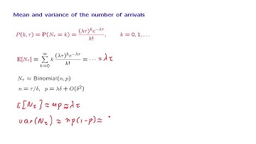 L22.5 The Mean and Variance of the Number of Arrivals