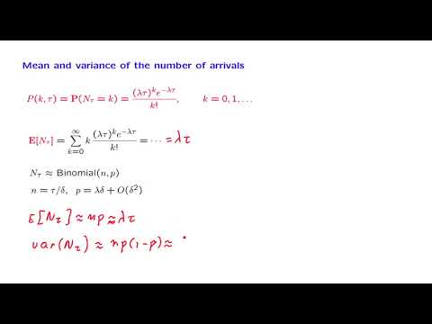 L22.5 The Mean and Variance of the Number of Arrivals thumbnail