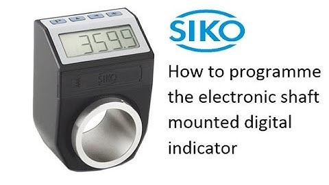 How to program the electronic shaft mounted digital position indicator