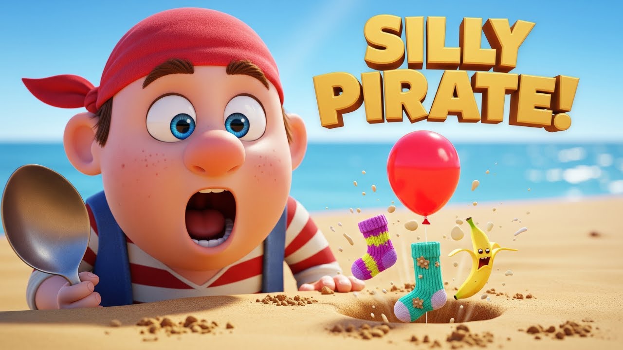 Silly Pirate's Treasure Hunt! 🏴‍☠️ What Did He Find? | Funny Song for Kids | Winkaroo TV