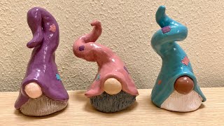 Day Five of Craftsmas: Sculpting Gnomes/Elves out of Clay