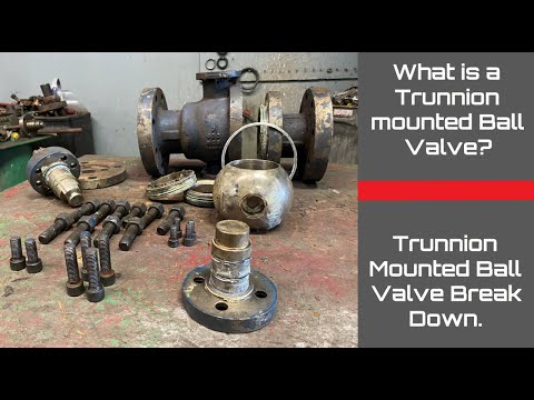 What is a Trunnion mounted ball valve? Trunnion mounted ball valve disassembly. Parts breakdown.