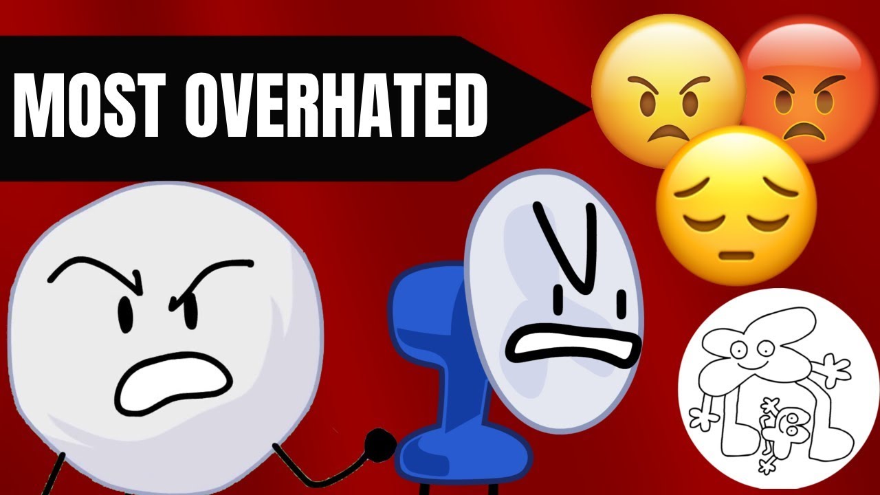 BFB Top 5 Overhated BFB Characters in BFB YouTube