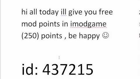 imodgame free points
