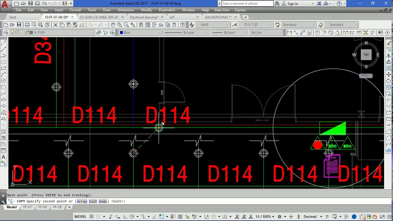 Để vẽ AutoCAD nhanh phải khai thác tính năng Array trong lệnh Copy ...