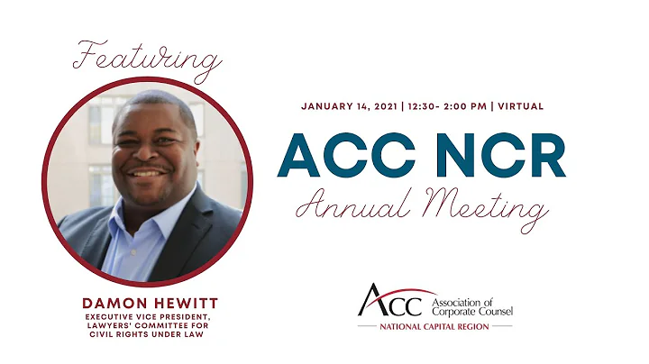 ACC NCR 2021 Annual Meeting, featuring Damon Hewit...