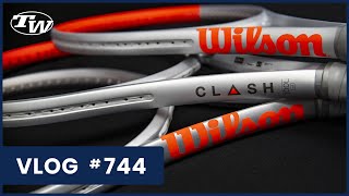 New Wilson CLASH Silver Tennis Racquets are FIRE  + some MAXPLY wood vintage finds - VLOG #744