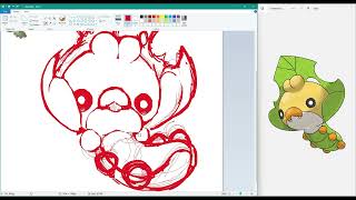 RR🗺️ Shiny Sewaddle [Speedpaint]