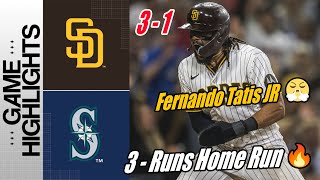 Padres vs Mariners [ Fernando Tatis Jr. Dominic Canzone Scores] Ty France singles on a ground ball !