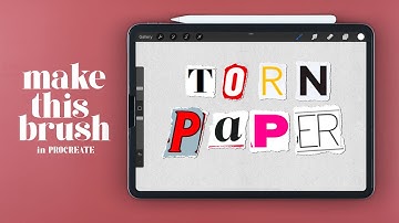 Create Torn Paper Effect Brush in PROCREATE