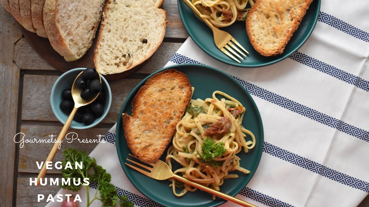 Quick Easy Vegan Hummus Pasta By Shikha Gulecha Youtube