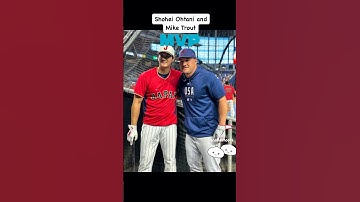 Shohei Ohtani and Mike Trout  #shorts #ohtani #trout #mlb # baseball #japan #sport #unicorn #GOAT